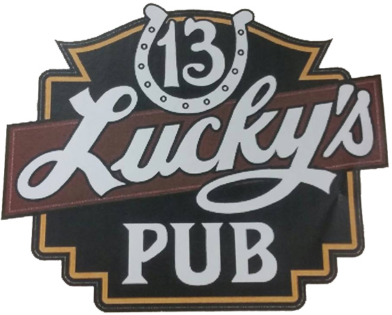 Luckys 13 Pub Logo