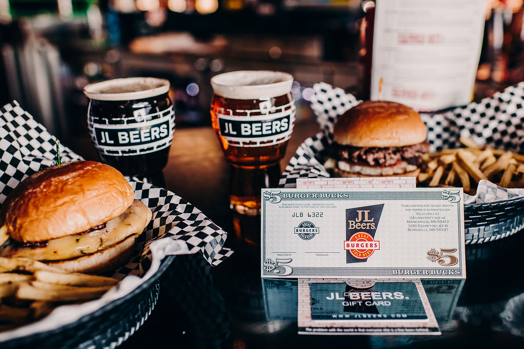 Food and drink from JL Beers with $5 Burger Bucks coupon